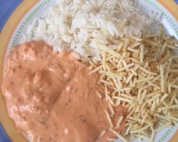 Estrogonofe de camarão