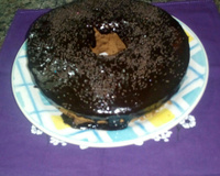 Bolo de chocolate de microondas