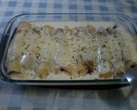 Panqueca ao molho branco