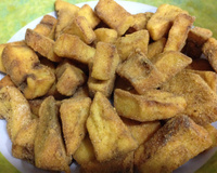 Berinjela frita bem sequinha