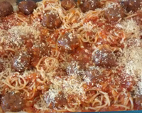 Espaguete com almôndegas