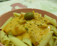 Macarrão com molho de queijo