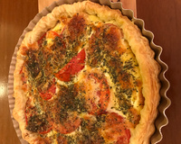 Torta de atum e tomate à Provençale