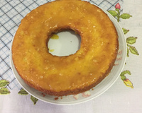 Bolo de laranja com calda