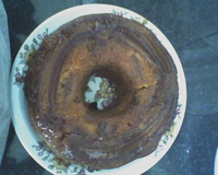 Bolo caramelizado de banana da Cida