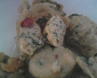 Bolinho salgado de folhas