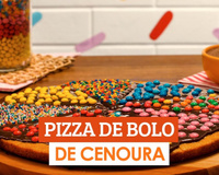 Pizza de bolo de cenoura 