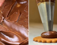 Essa é a melhor ganache do mundo, feita com mel e doce de leite, serve para rechear biscoitos, bolos e tortas!