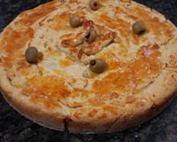 Torta de frango e requeijão com massa podre