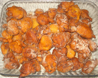 Bolinho de banana frito