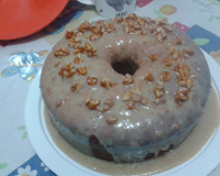 Bolo de paçoca com iogurte