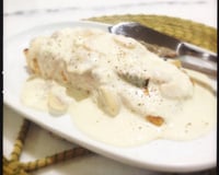 Salmão ao champignon