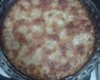 Salmão desfiado e gratinado Beta