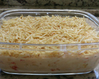 Fricassê com frango desfiado