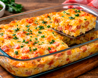 Não suja louça e fica pronto rapidinho para o jantar de domingo: omelete de forno na travessa é delicioso e fácil de fazer