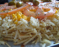 Pizza de batata palha