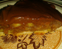 Quiche de doce de banana e chocolate