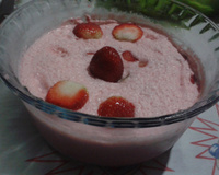 Mousse de morango facílimo