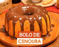 Bolo de cenoura fofinho
