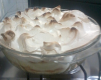 Doce de banana com creme