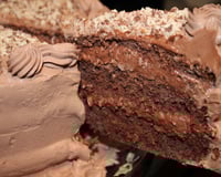 Bolo mousse de chocolate