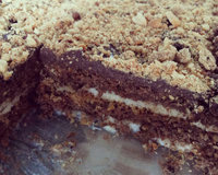 Pavê de amendoim e chocolate