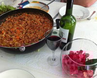 Risoto a carreteiro com abóbora