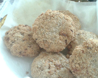 Hambúrguer de feijão, linhaça e aveia