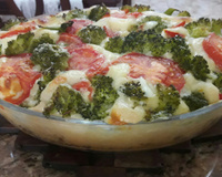 Torta de brócolis com carne