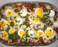 Macarrão espaguete ao forno