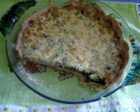 Quiche de espinafre e mussarela