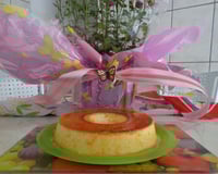 Pudim de leite em pó com coco