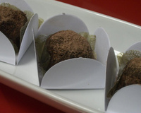 Trufa tradicional de chocolate