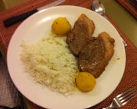 Picanha de forno com batatas