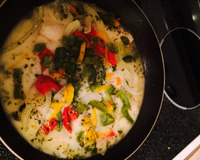 Filé de tilápia ao leite de coco