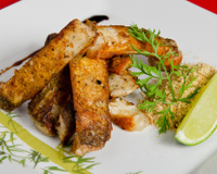 Assado de costeleta de tambaqui