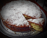 Bolo de fanta laranja molhadinho