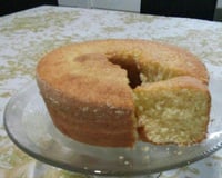 Bolo de baunilha fofinho