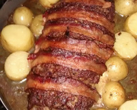 Rocambole de carne moída