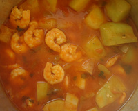 Camarão com chuchu prático