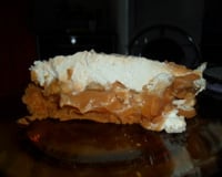 Torta de banana e doce de leite