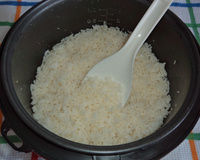 Meu arroz na máquina de arroz
