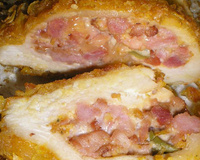 Peito de frango recheado empanado - EMCocina