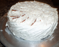 Bolo de coco e marshmallow