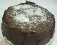 Bolo de chocolate e coco