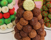 Ideia genial para lucrar no Natal: árvore natalina de brigadeiro é fácil de fazer e todo mundo encomenda, vendi muito no ano passado