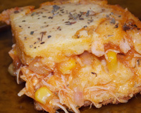 Torta de milho com frango