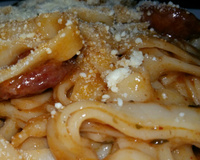 Macarrão com creme de leite