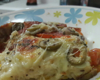 Pizza rápida de liquidificador