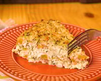 Torta de frango com farelo de aveia